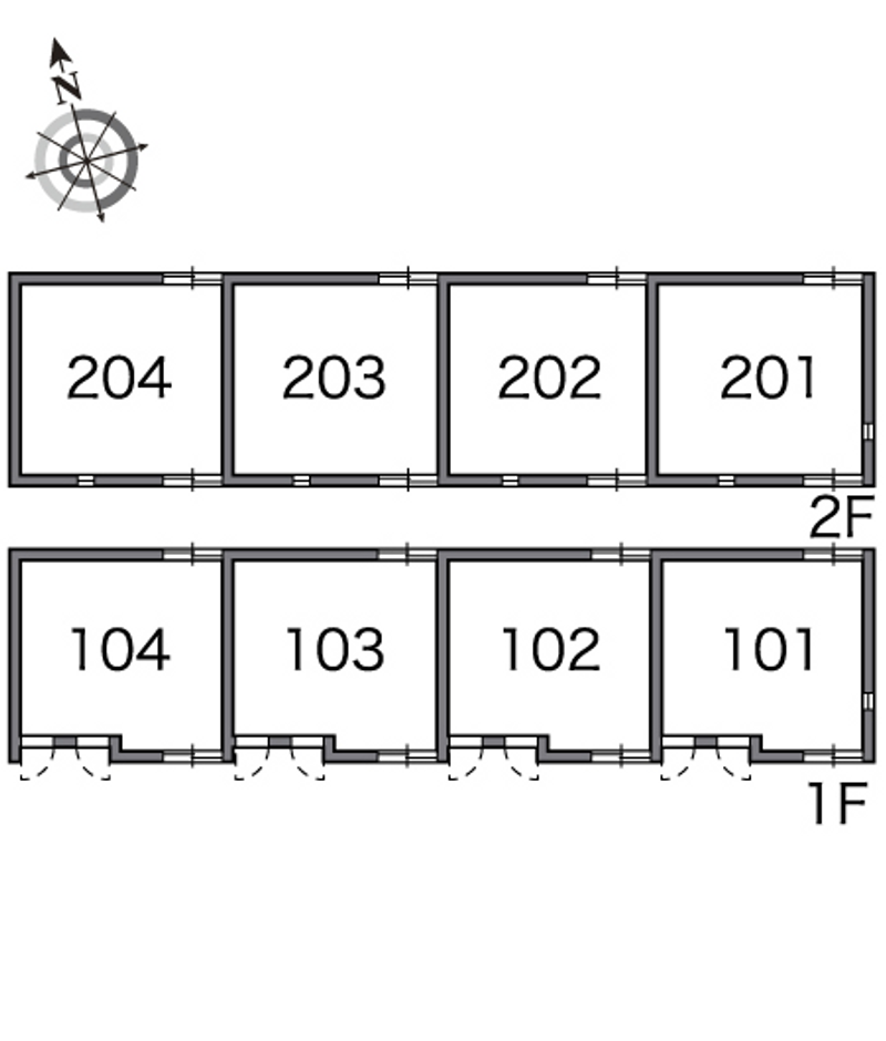 レオネクスト四女子西 間取り配置図