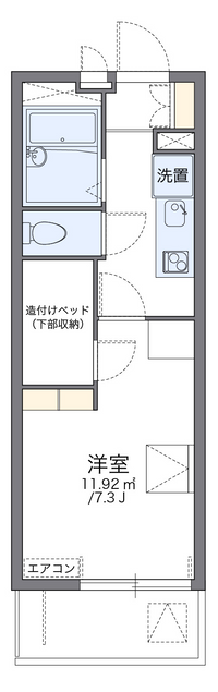 レオパレスダイヤモンド 間取り図