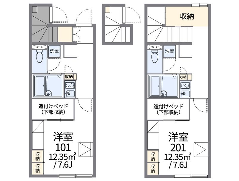 レオパレスパトナ久が原 間取図