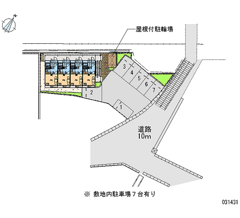 レオパレスベルシー 月極駐車場