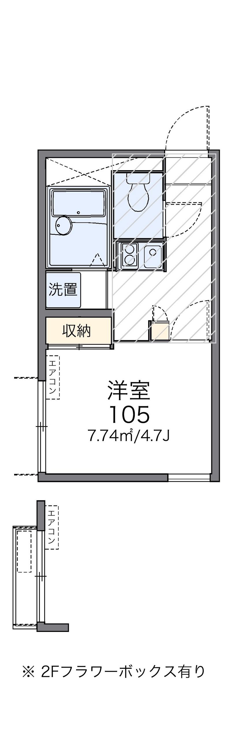 レオパレスけやきⅡ 間取図