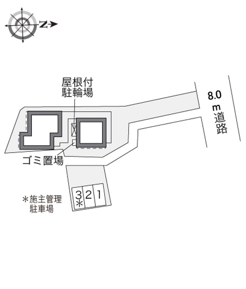 レオパレスつましな 配置図