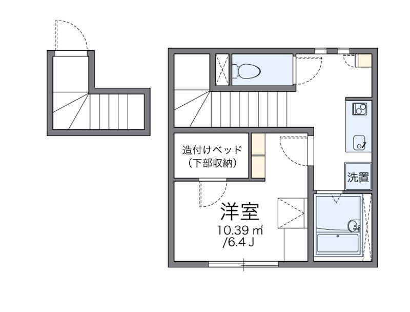 レオパレス八田 間取図