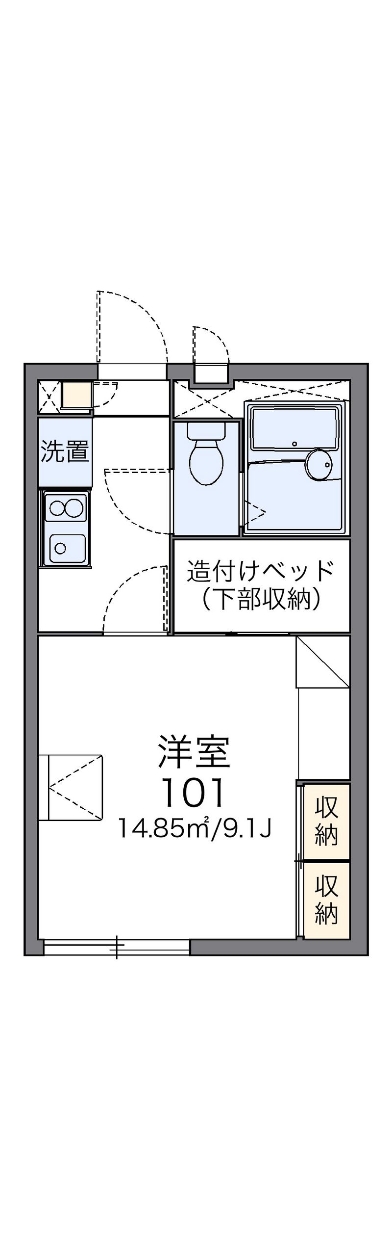 レオパレスＫＯＢＡ 間取図