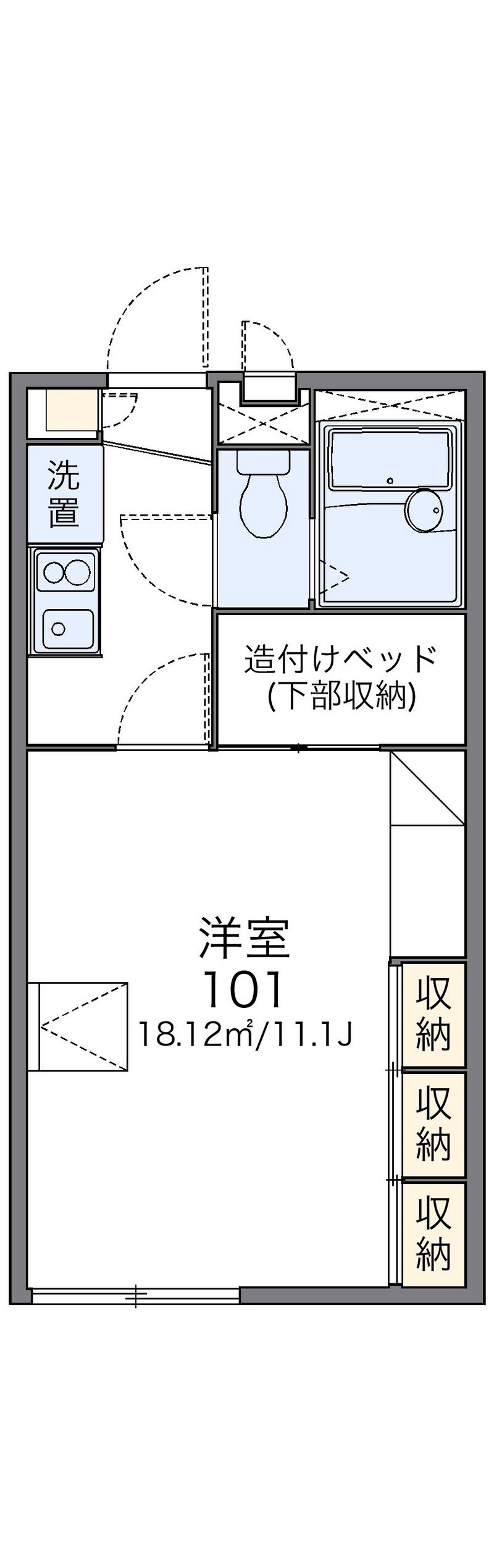 レオパレスエクセル 間取図