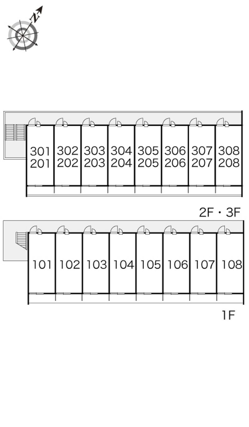 レオパレスＯａｋ 間取り配置図