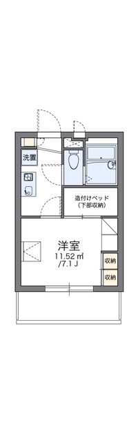 レオパレス日野ＯＧＭⅡ 間取り図