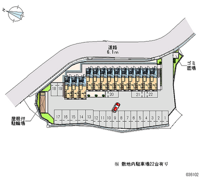 レオパレスシャンテ 月極駐車場