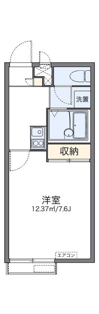 レオパレス北三国丘 間取り図