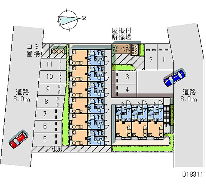 レオパレス宮前 月極駐車場