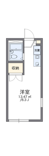 レオパレス西陣Ａ 間取り図