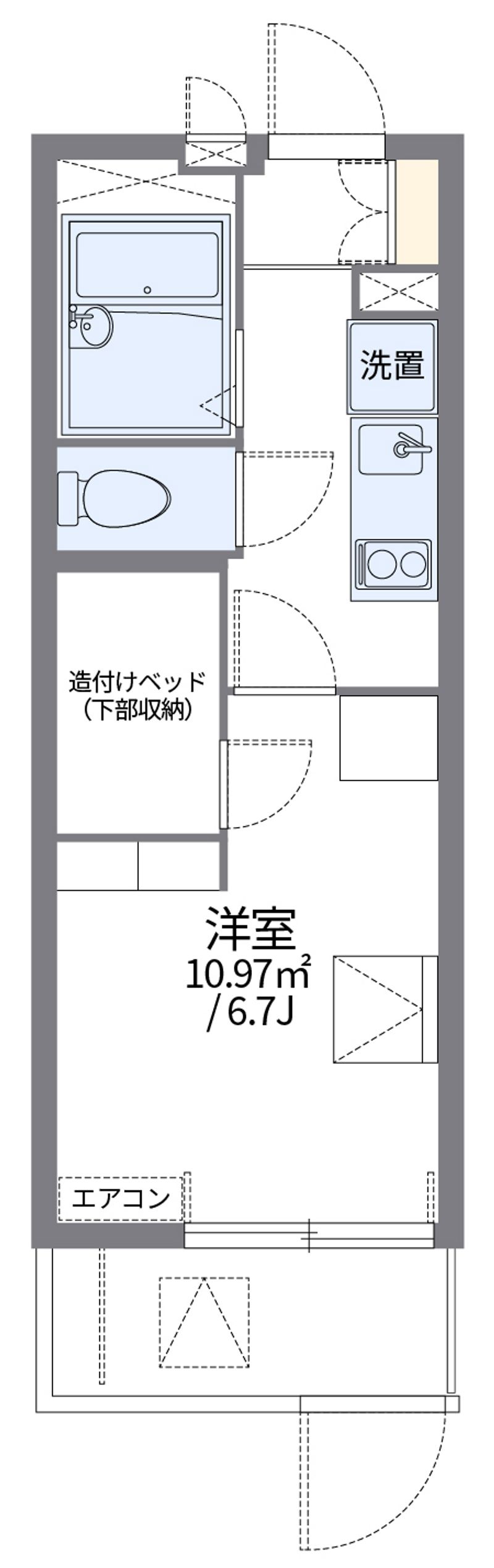 レオパレス加島駅ダイレクトⅡ 間取り
