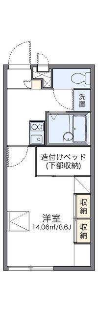 レオパレスカネエーズ春日 間取り図