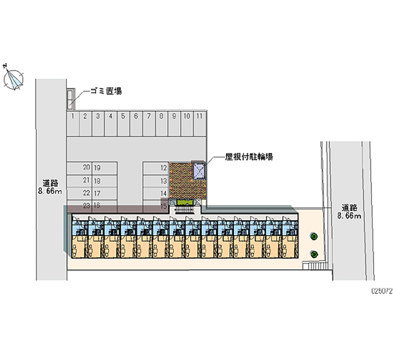 レオパレスヨーク高台Ⅲ 月極駐車場