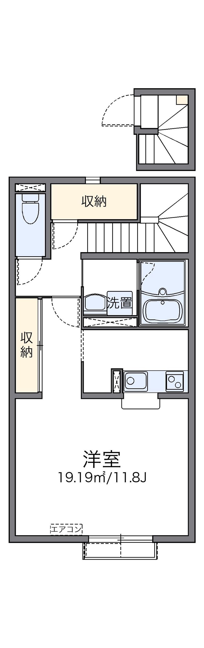 レオネクストマンダリーヌⅥ 間取図