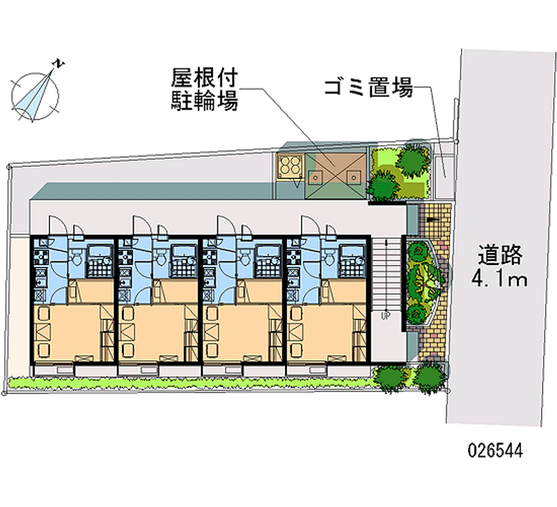 レオパレス鴨池 区画図