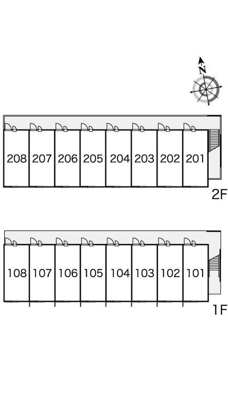 レオパレスサニーホームズ５ 間取り配置図