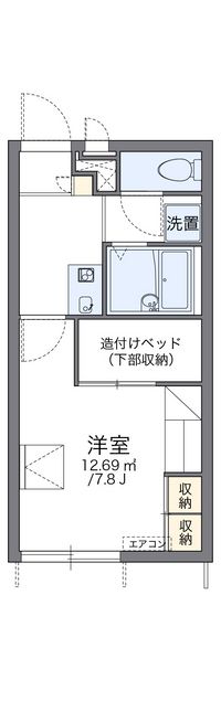 レオパレスグリーンタイズ 間取り図