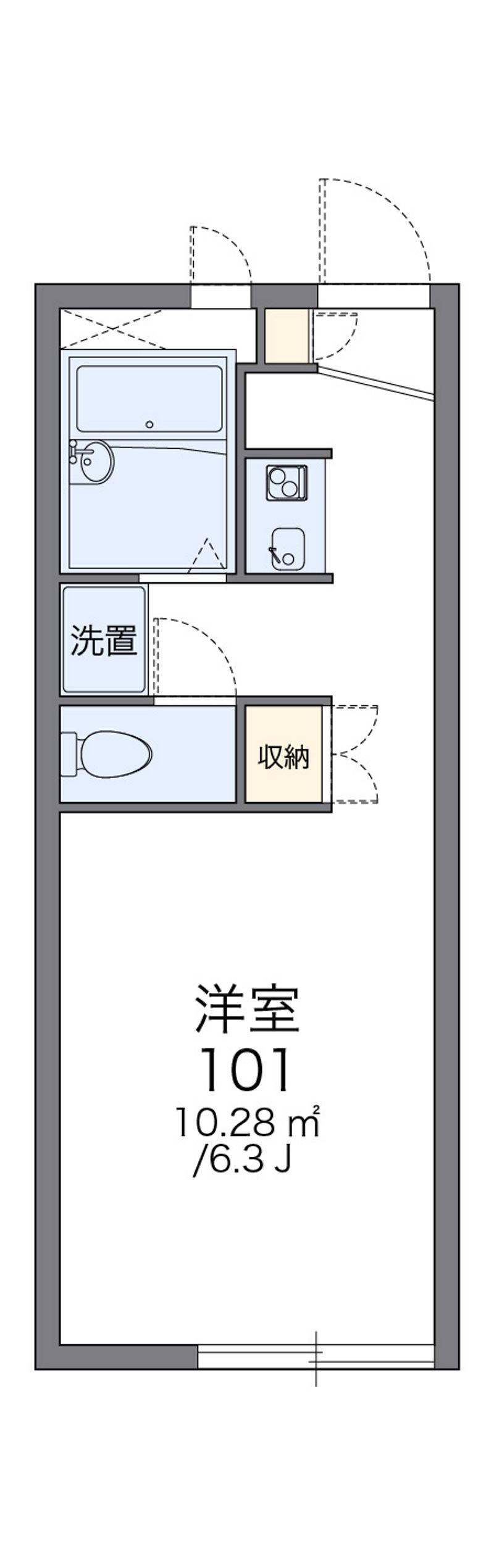 レオパレス鷺沼 間取図