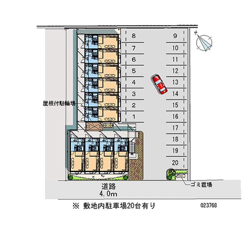 レオパレスコノハラ 月極駐車場