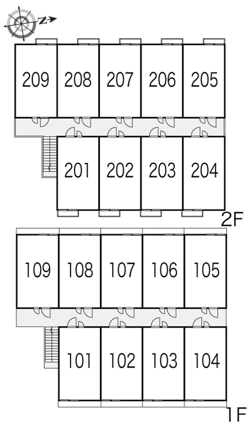 レオパレスエスポワール 間取配置図