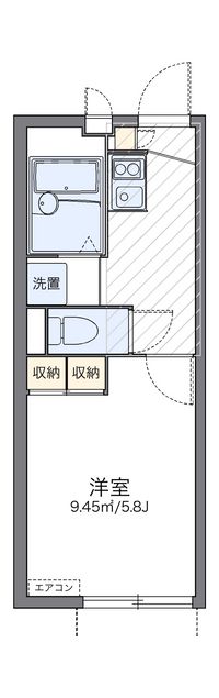 レオパレスパッシィオーネ 間取り図