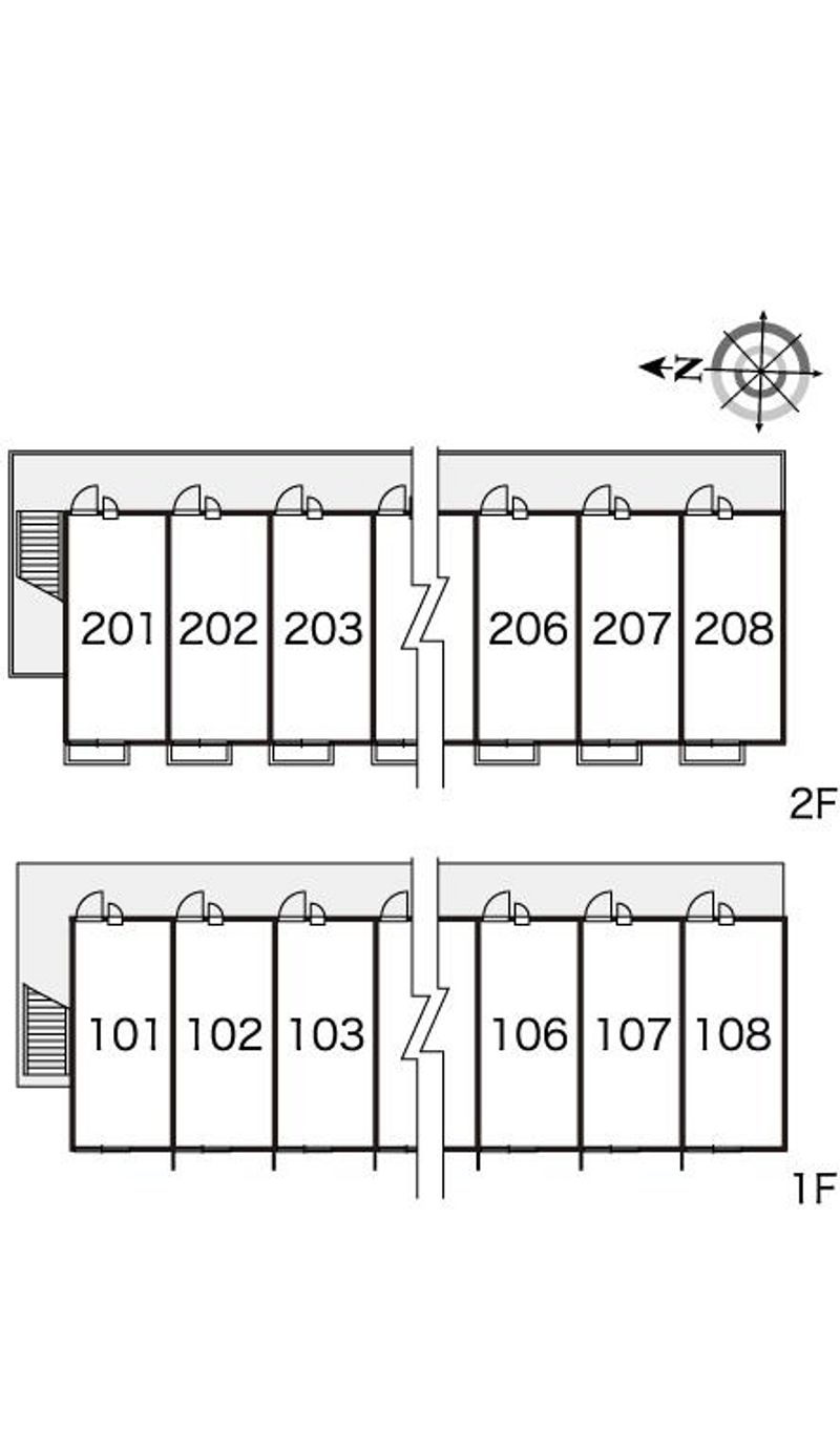 レオパレスＬＯＧＩＮⅡ 間取配置図
