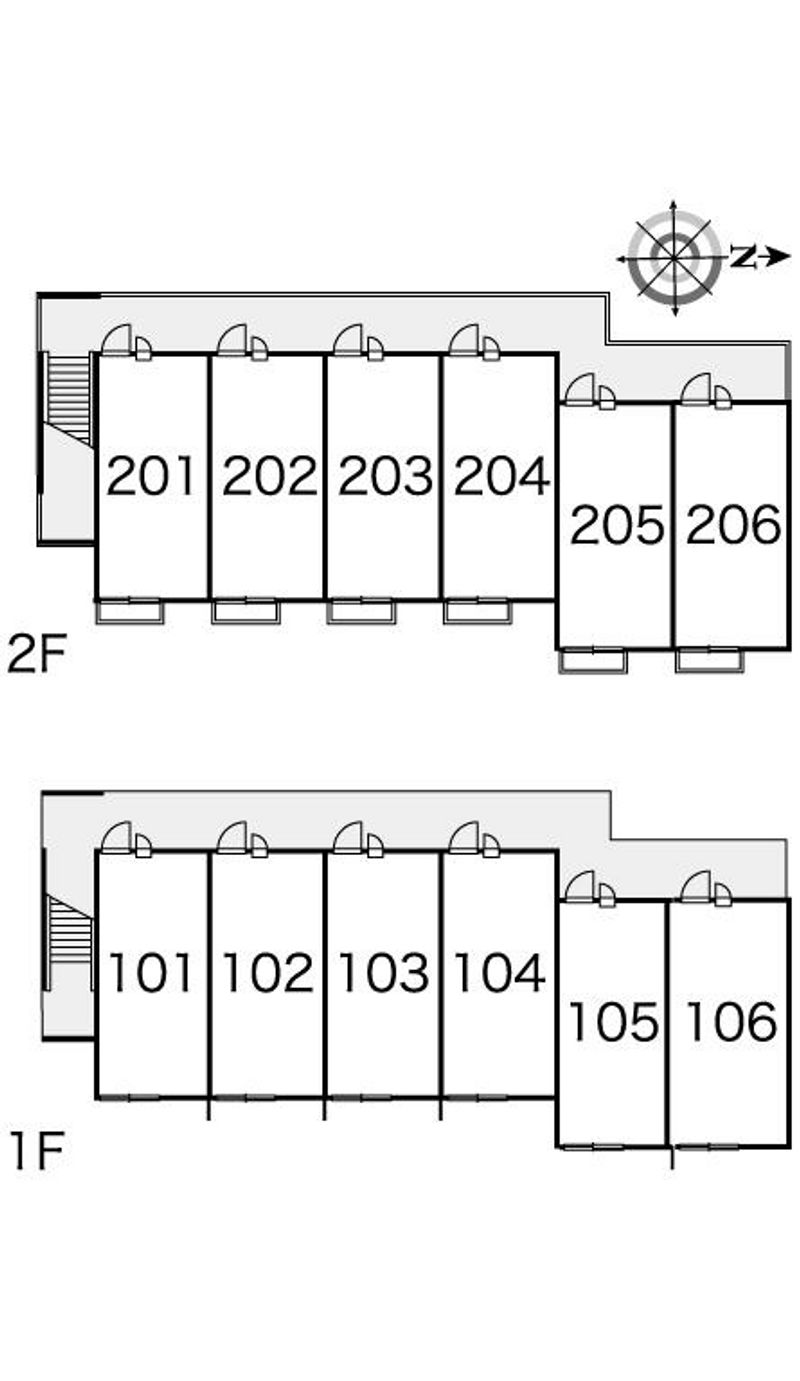 レオパレスレイク 間取配置図