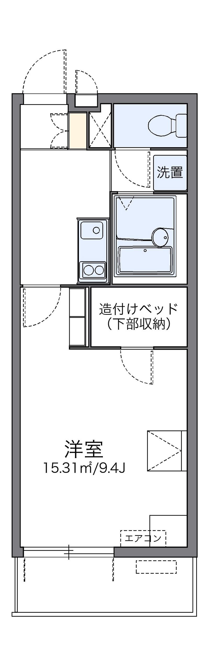 レオパレスソレーユⅢ 間取図