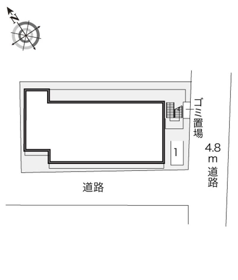 レオパレス白百合 配置図