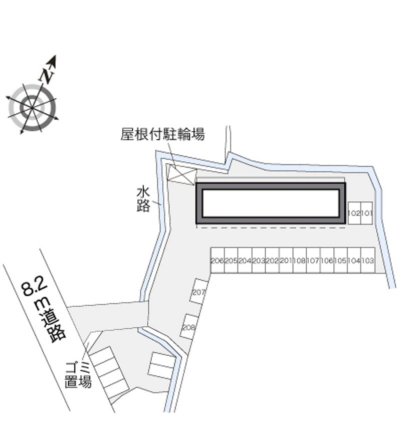 レオパレスクレール 配置図