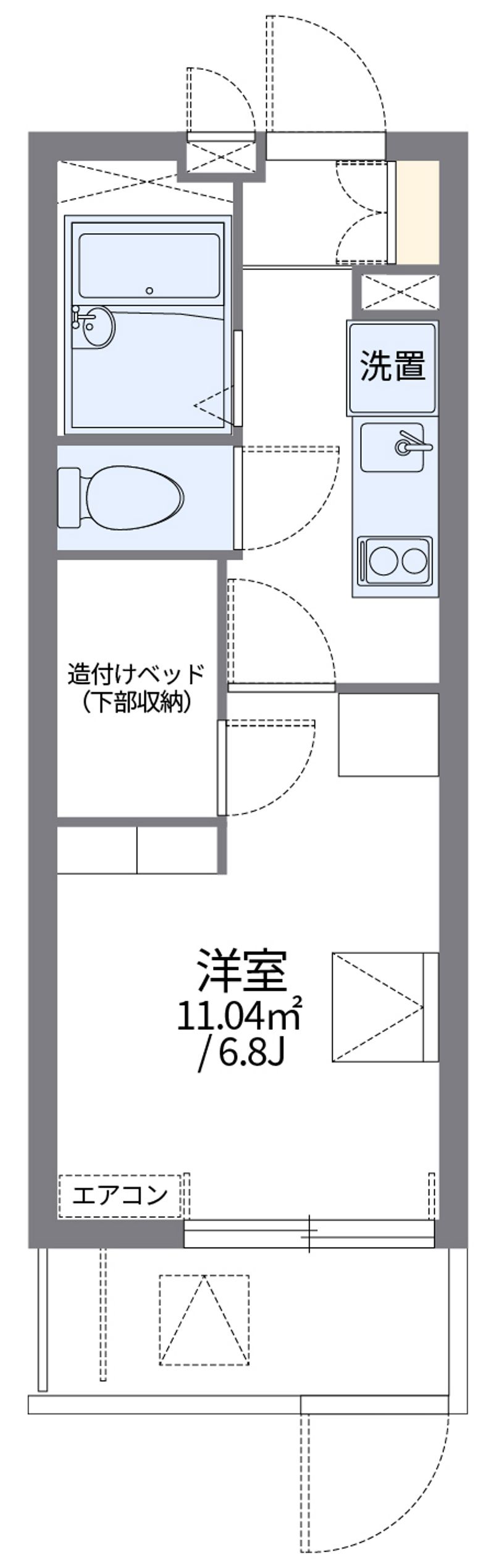レオパレスＮＥＷ　ＢＲＯＡＤ 間取り
