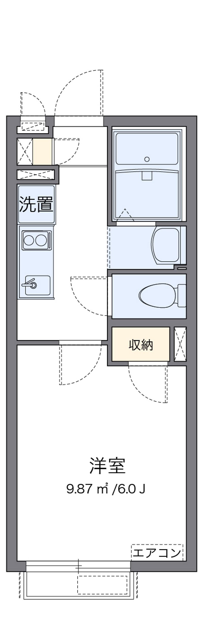 クレイノＭＵＳＡＳＨＩ壱号館 間取図