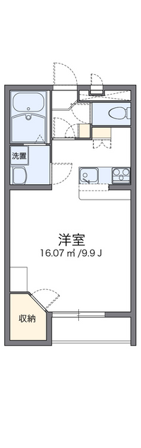 レオパレスバルミィウインド 間取り図