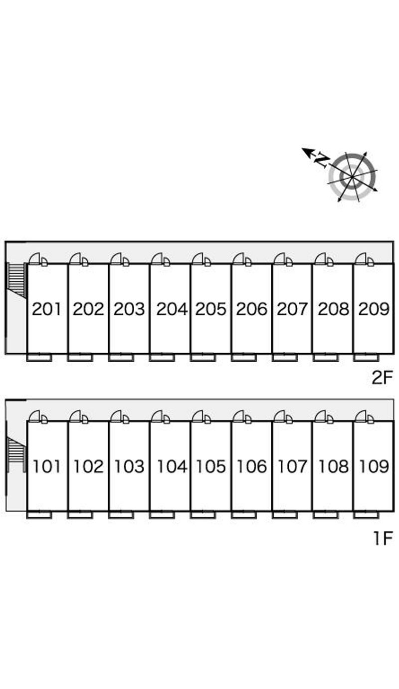 レオパレスアトリウム 間取配置図