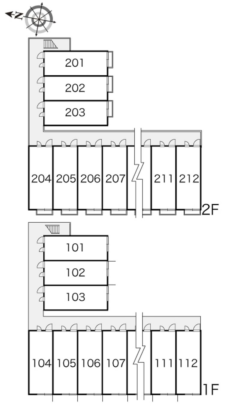 レオパレスグランツ 間取配置図