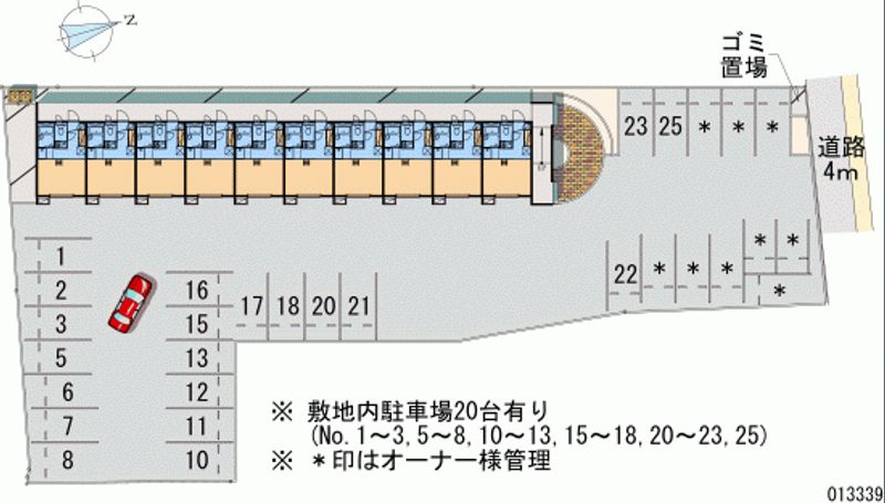 13339 Monthly parking lot