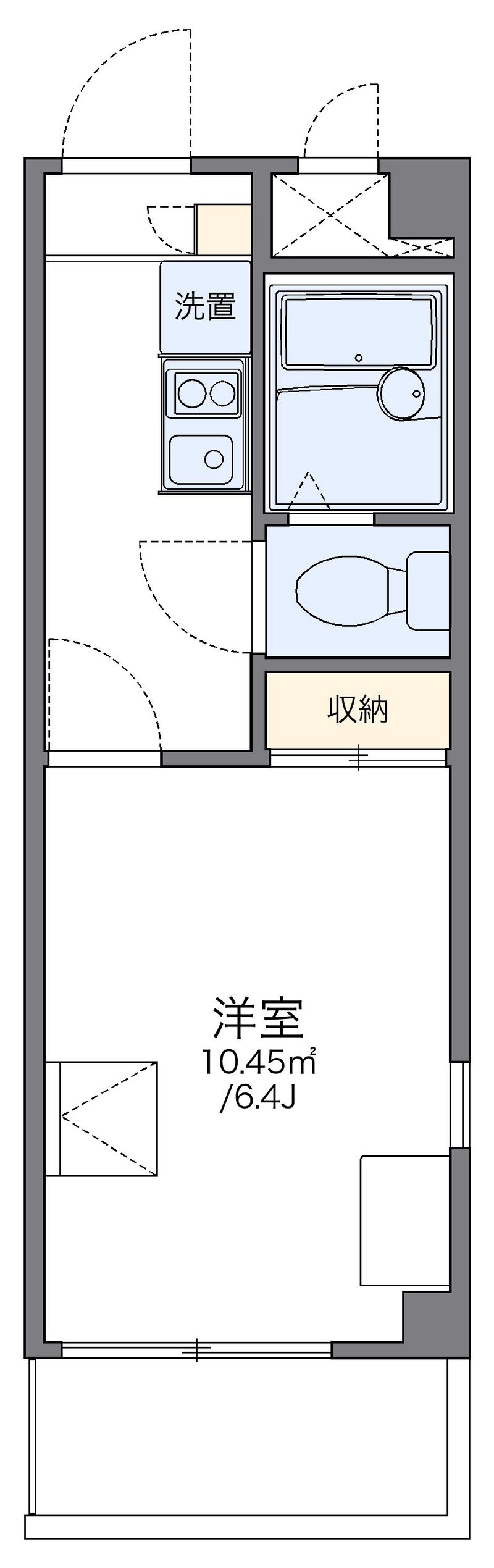 レオパレスエタージュ 間取図