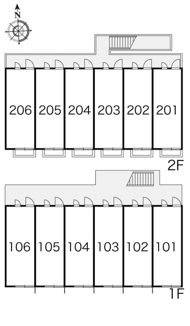 レオパレスラ　テラ 間取り配置図