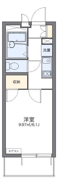 レオパレスアクシオン大曽根 間取り図