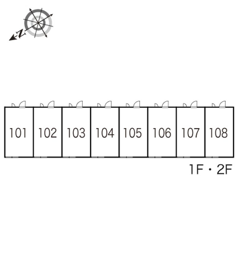 レオパレス雪月花 間取り配置図