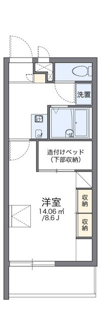 レオパレスフィレンツェ七番 間取り図