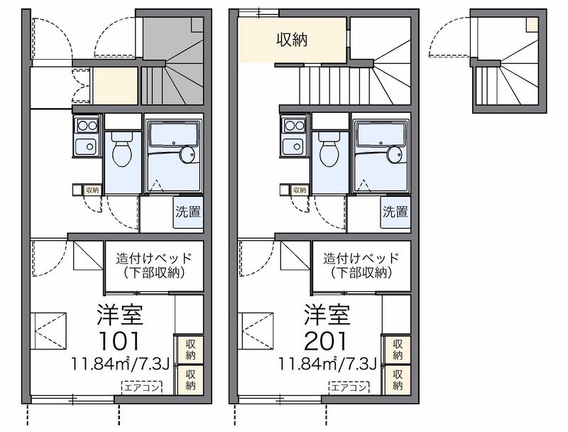 レオパレスマリナⅡ 間取図