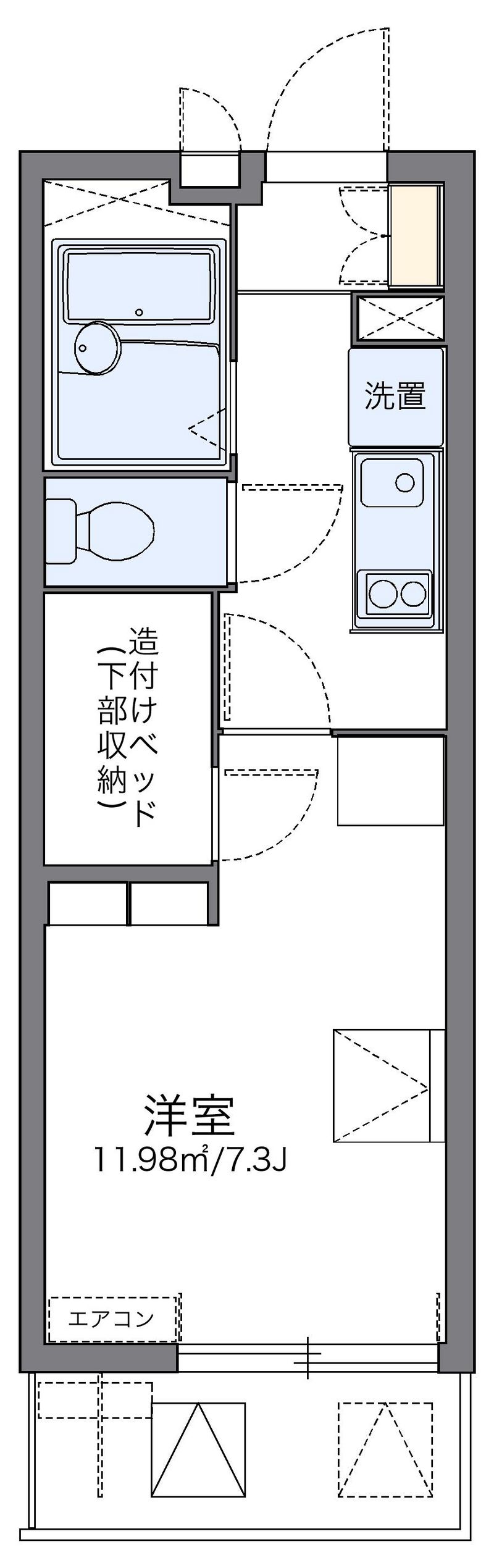 レオパレスさくらⅡ 間取図