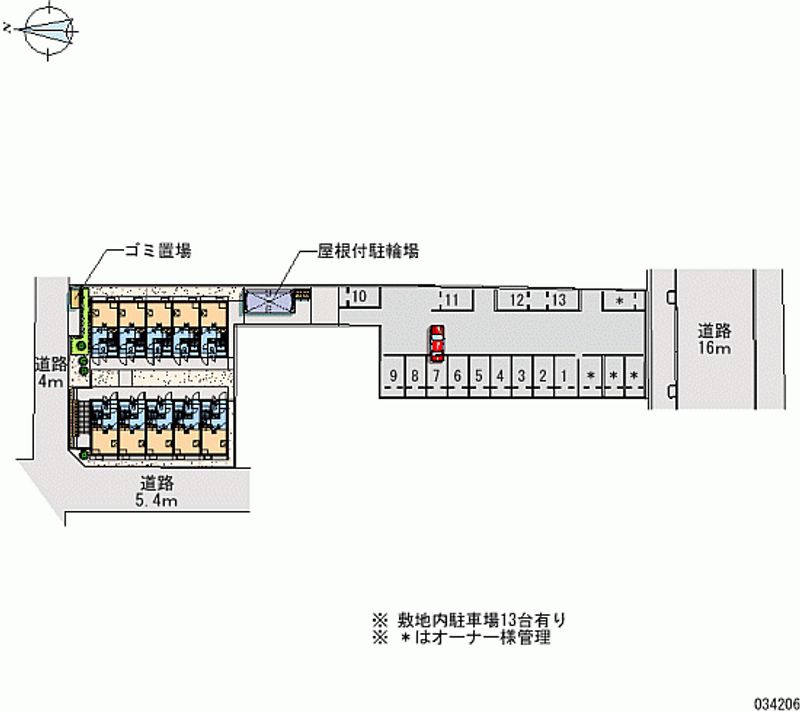 レオパレス２１世紀公園 月極駐車場