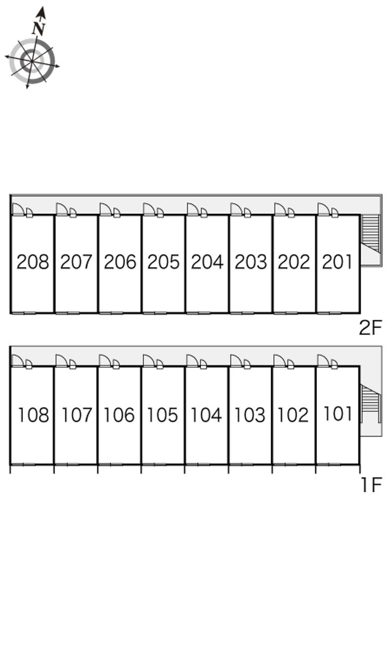 レオパレスルミエール 間取配置図