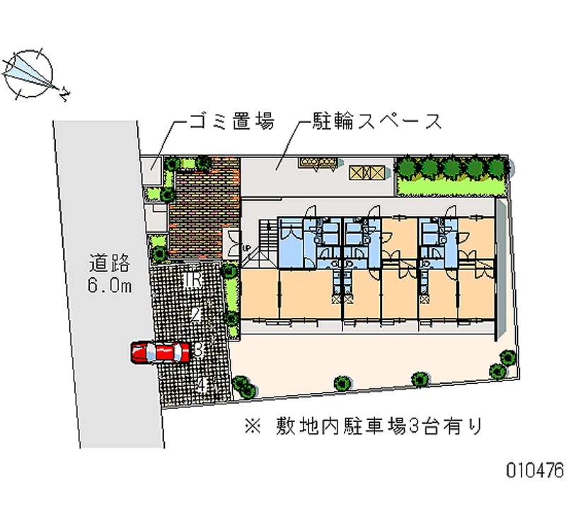 レオパレスラウムふじみ野 区画図