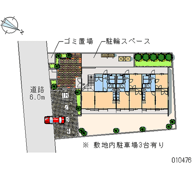 レオパレスラウムふじみ野 月極駐車場