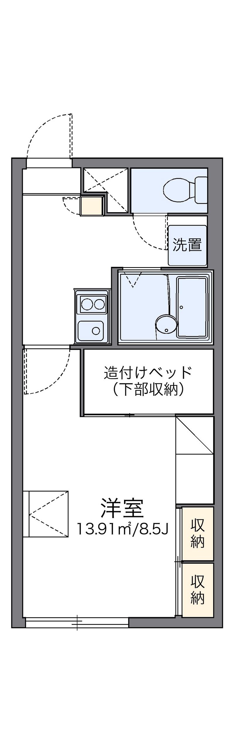 レオパレスステラ 間取図