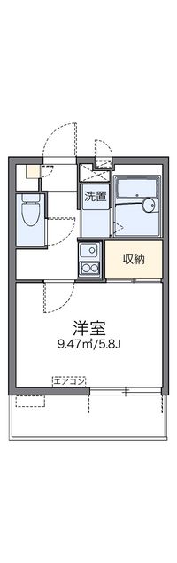 レオパレスポートハイム 間取り図